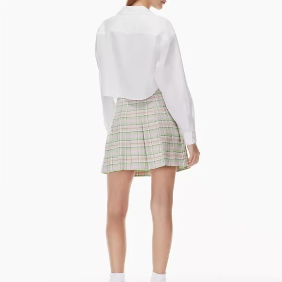 Aritzia Sunday Best White Poppy Button Up Shirt - Picture 3 of 12